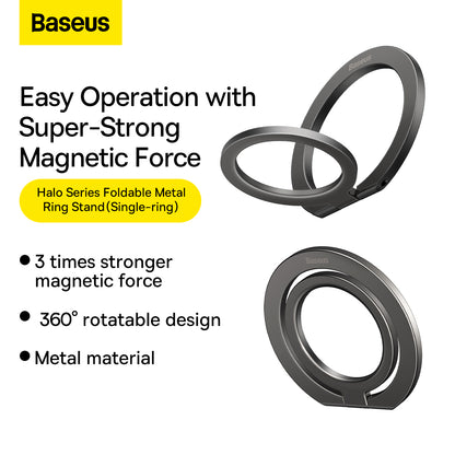 Baseus Halo Series Foldable Metal Ring Stand Single