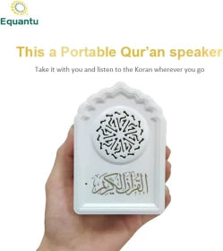 Wireless Bluetooth Quran Speaker 8GB FM - Remote Control, 19 Reciters, 15 Languages