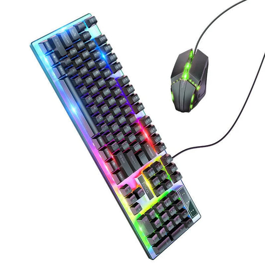 HOCO GM18 Glowing Illuminated Gaming Keyboard and Mouse Set TR00153