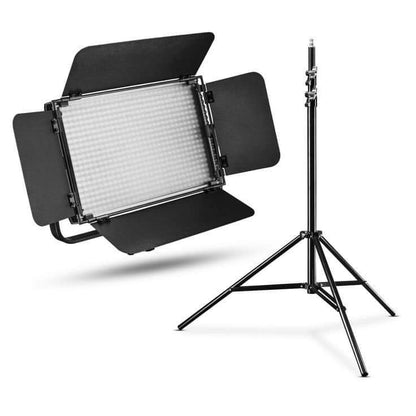 Big Professional LED 800 Light with Tripod Stand & Batteries - Adjustable Brightness & Color for Photography