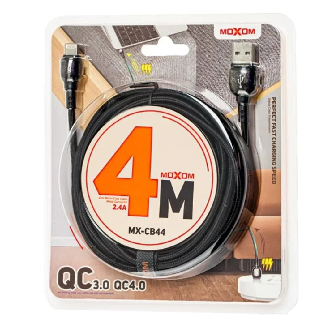 MOXOM MX-CB44 Fast Charge USB to Lightning Cable - 4M