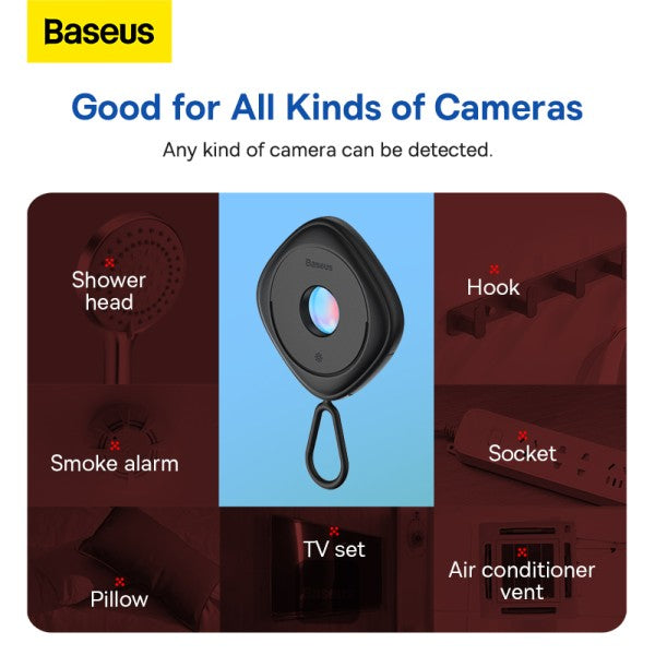 Baseus Heyo Camera Detector Mini Travel Hotel Hidden Camera Finder Camera Infrared Detector