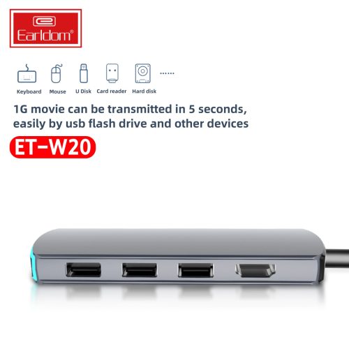 Earldom® 8 in 1 USB C Multi-Function Adapter W20