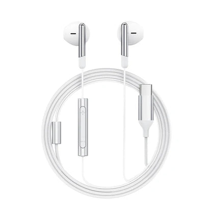 Acefast Type-C Wired Earphones with Microphone L3 White