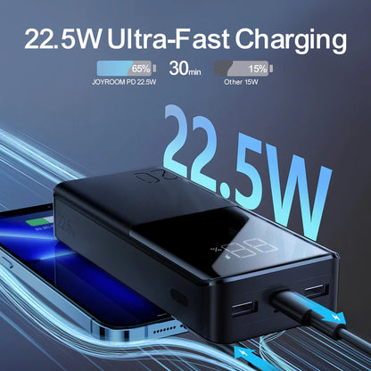 20000mah 22.5W fast charging powerbank with LCD display JR-QP192 - Saif Al Najmi Kw