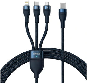 Baseus Flash Series Ⅱ One-For-Three Fast Charging Cable Type-C to M+L+C 100W