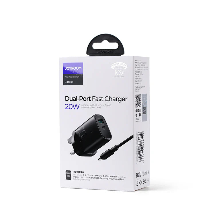 PD+QC 20W Mini intelligent fast charger L-QP2011 - Saif Al Najmi Kw