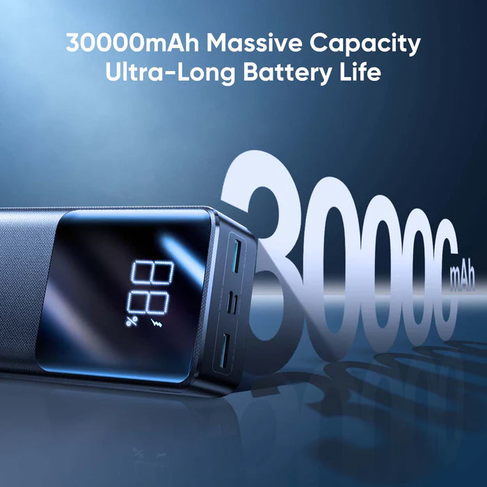 30000mah 22.5W fast charging powerbank with LCD display JR-QP193 - Saif Al Najmi Kw