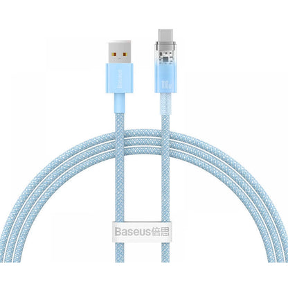 Cable Quick Charge USB-C Baseus Flash, 6A,1m - Blue - Saif Al Najmi Kw