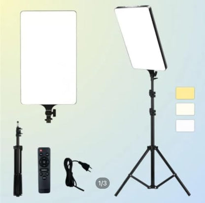 RL-19 LED Rectangular Light Panel - Adjustable Brightness & White Soft Light for Photography & Video