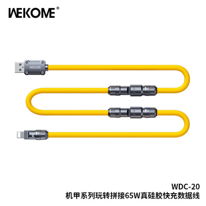 WEKOME WDC-20 Charging Cable - 65W High-Power Output, Four Connecting Options