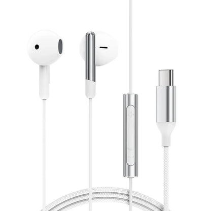 Acefast Type-C Wired Earphones with Microphone L3 White