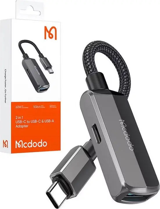 Mcdodo CA-2830 OTG 2-in-1 Converter USB-C to USB-C + USB-A