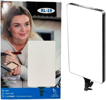 RL-19 LED Rectangular Light Panel - Adjustable Brightness & White Soft Light for Photography & Video