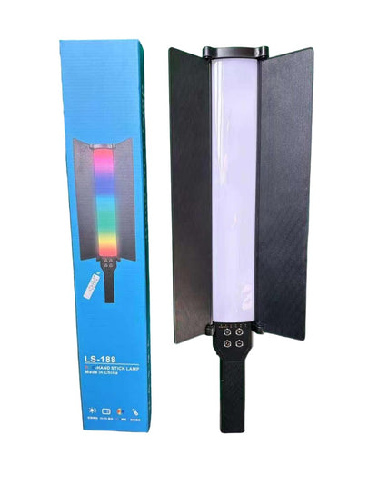 IAS LS-188 25W RGB LED Handheld Light Stick - High Power LED Light with Battery & Remote