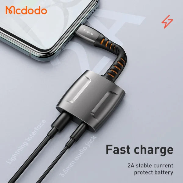 mcdodo CA-6340 Lightning to Lightning and DC3.5mm cable 0.1m - Saif Al Najmi Kw