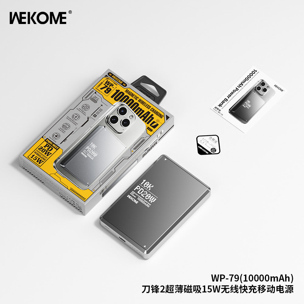 WEKOME WP-79 10000mAh Power Bank - Fast Wireless Charging Portable Power Bank