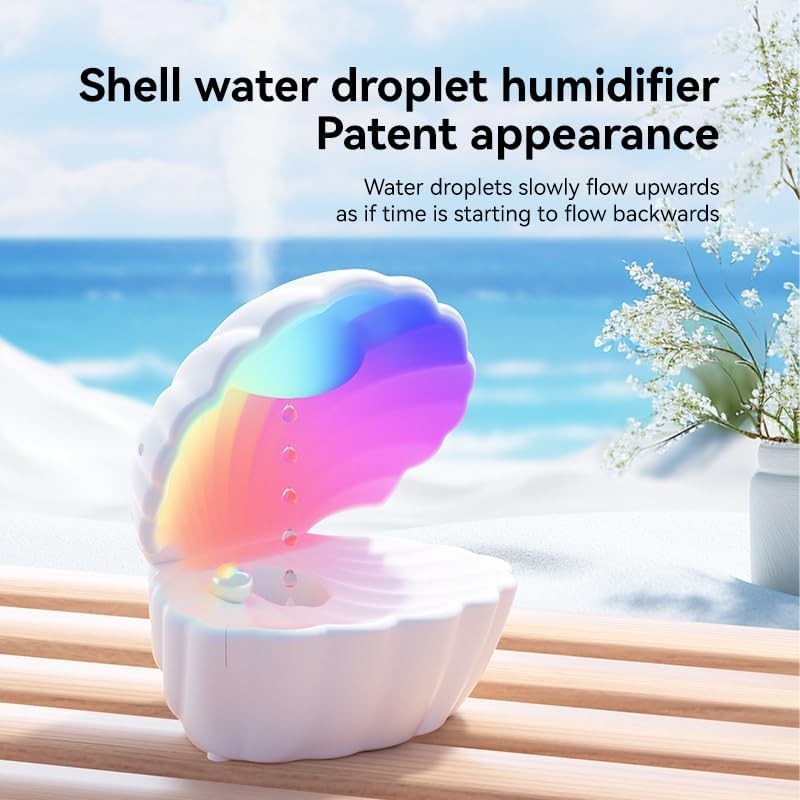 Anti Gravity Humidifier 550ML with 7 Colors Mood Light & Ultrasonic Diffuser for Bedroom Desk