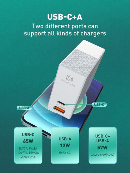 65W Super Fast Wall Charger A2620C