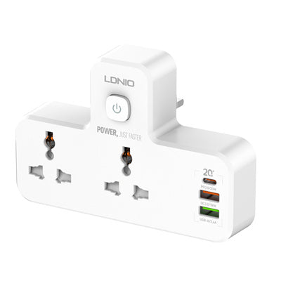 LDNIO 2 AC Outlets Portable Extension Power Socket SC2311 - Saif Al Najmi Kw