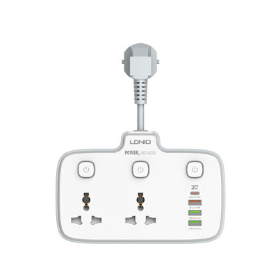 2 AC Outlets Portable Electrical Extension Socket SC2413 - Saif Al Najmi Kw