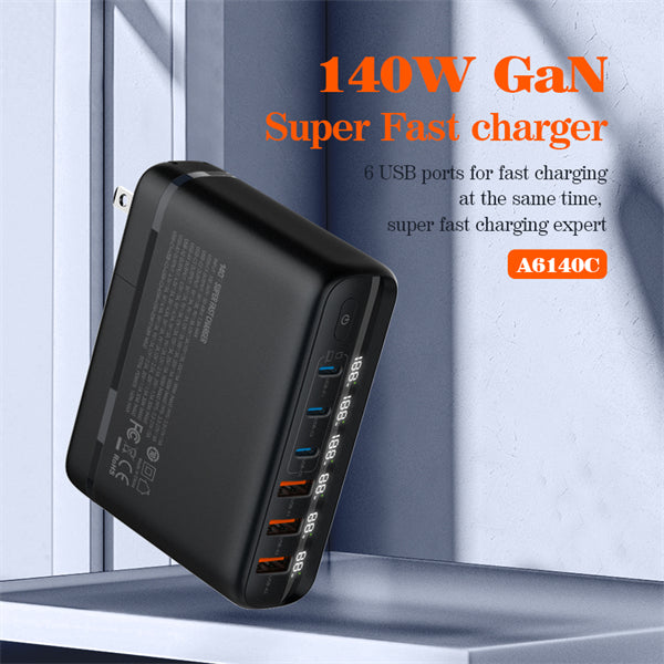 140W GaN Super Fast Desktop Charger A6140C - Saif Al Najmi Kw