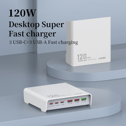 LDNIO 120W Multi-ports Desktop Charging Station Q605