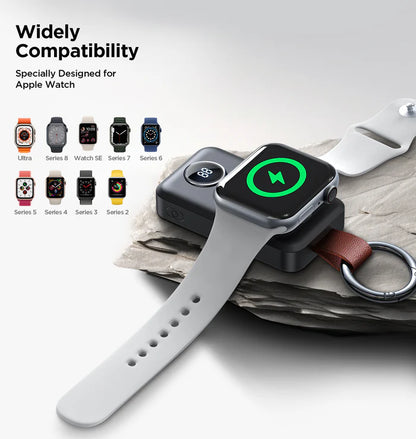 Portable Watch Wireless Charger 2000mAh JR-WQW01 - Saif Al Najmi Kw