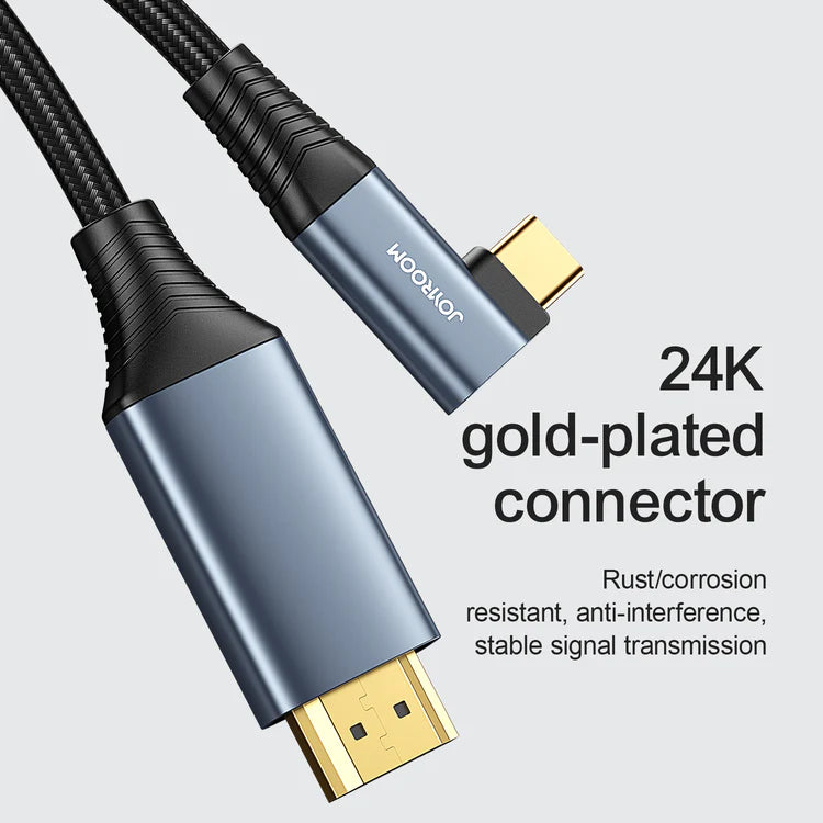 TYPE-C to HDMI 4K cable 2m-gray SY-20C1 - Saif Al Najmi Kw