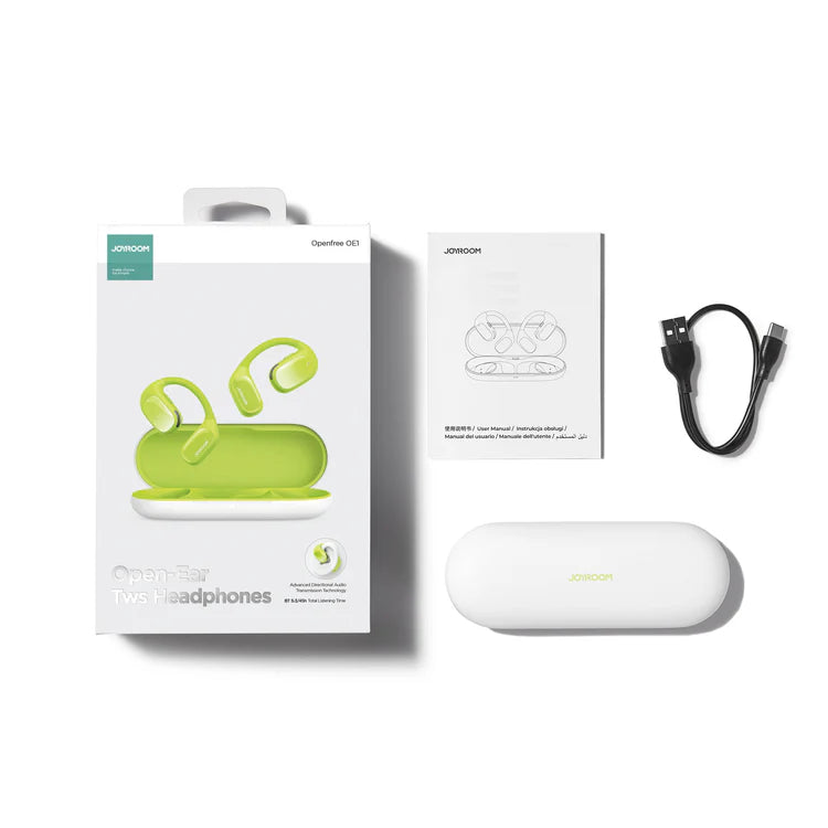 Open-Ear True Wireless Headphones JR-OE1 - Green - Saif Al Najmi Kw