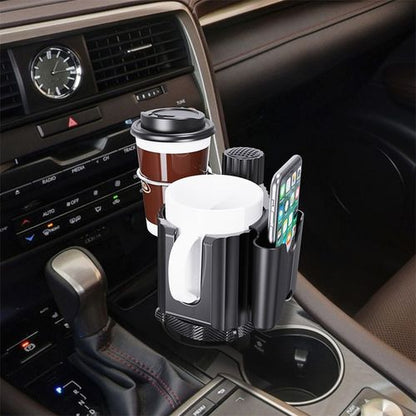 Car Cup Holder Expander with Phone Holder & Coaster - 360° Adjustable Base  html Copy