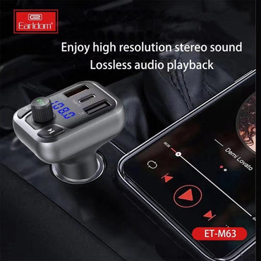 Earldom® M63 PD+QC3.0 20W Bluetooth FM Transmitter Charger