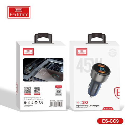 Earldom CC9 Digital Display Car Charger 45W