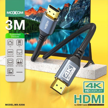 MOXOM MX-AX56 4K Ultra HD HDMI High Definition Connection Cable - Saif Al Najmi Kw