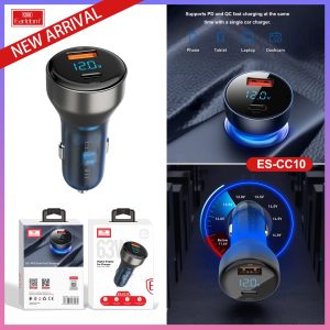 Earldom® CC10 Digital Display Car Charger 63W