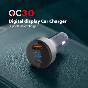 Earldom® CC10 Digital Display Car Charger 63W