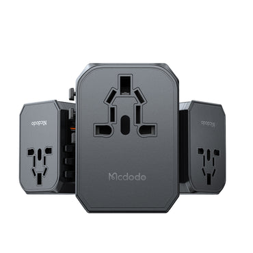 Mcdodo CP-429 G3 Universal 33W Travel Adapter 1C+2A+1AC - Black