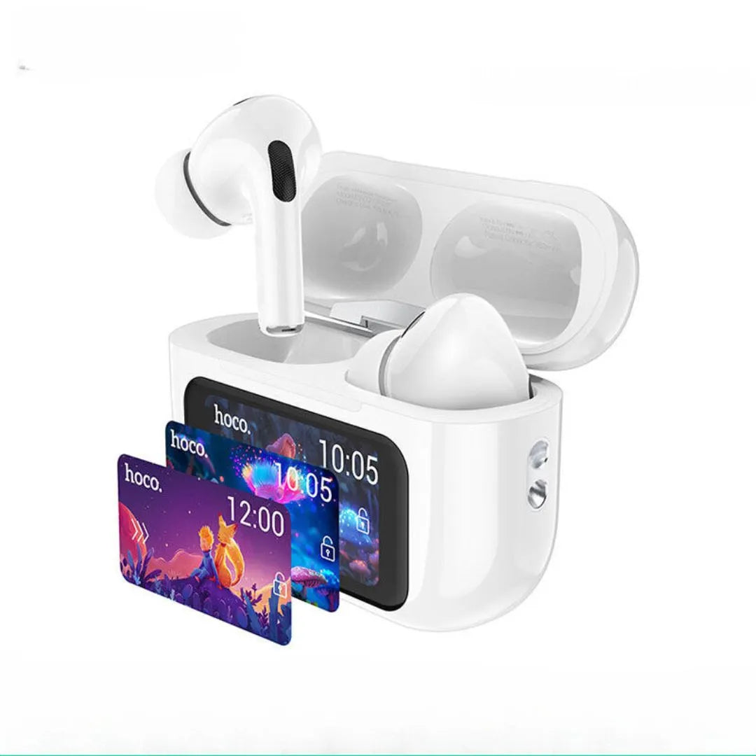 Hoco EW72 Soar true wireless ANC Noise Reduction touch screen BT headset - white