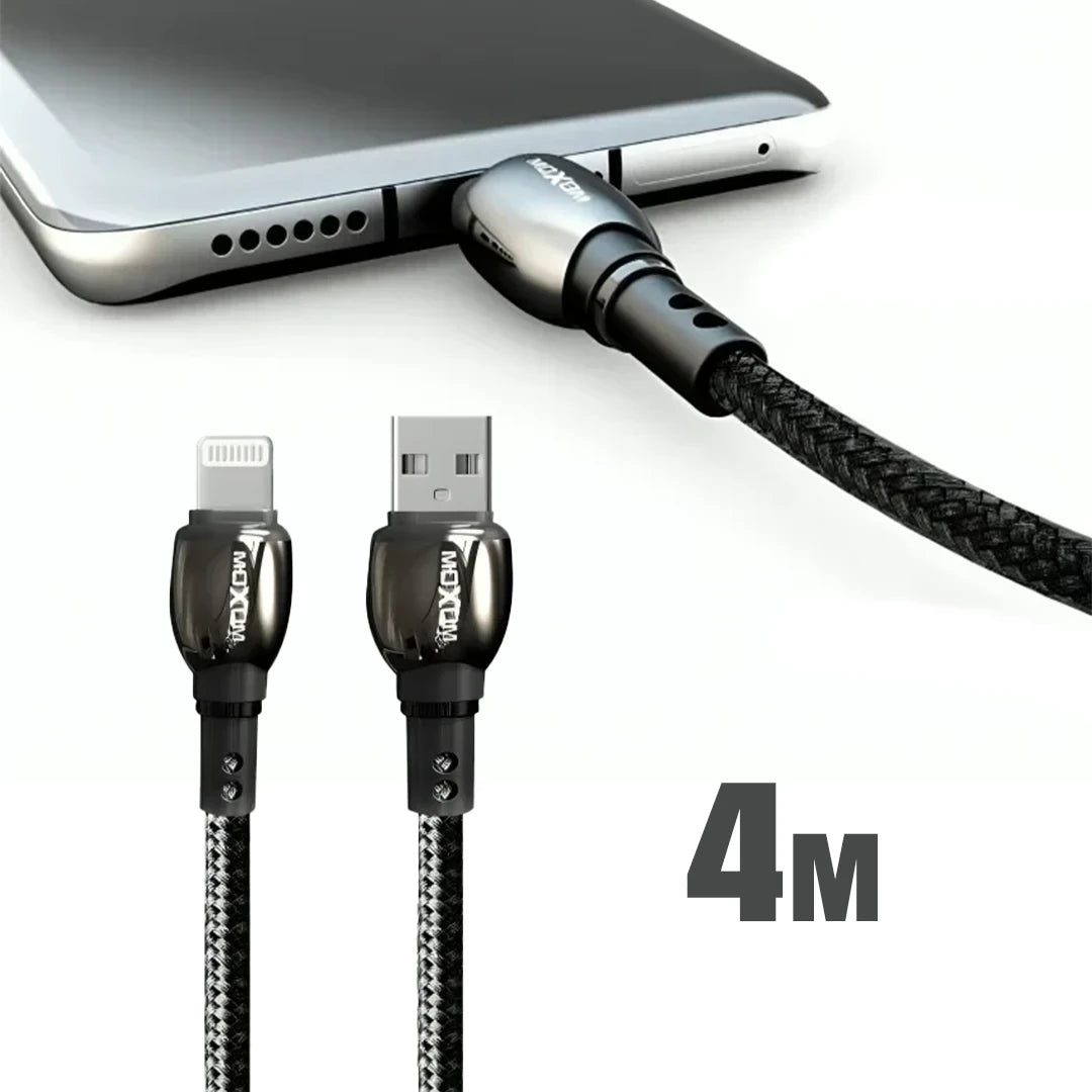 MOXOM MX-CB44 Fast Charge USB to Lightning Cable - 4M