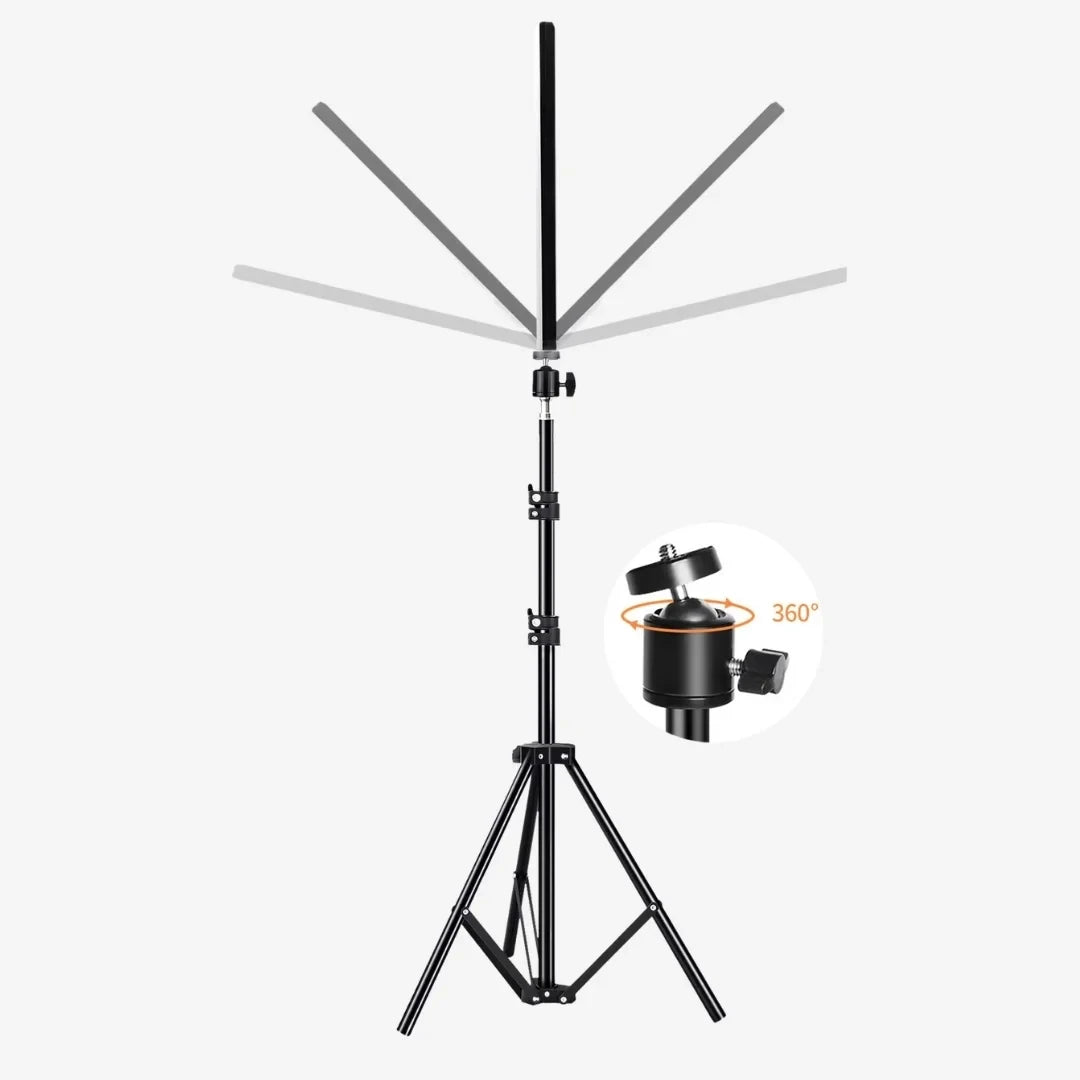 Professional RGB Photography Light with Extendable Tripod (PM-26) - Adjustable Lighting for Creative Photography