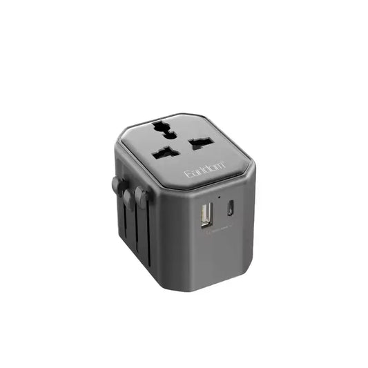 Earldom LC17 USB International Travel Adapter with Type-C to USB 3.0 Adapter