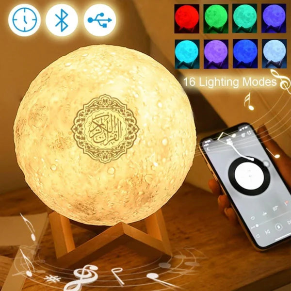 EQUANTU MOON LAMP QURAN SPEAKER - Saif Al Najmi Kw