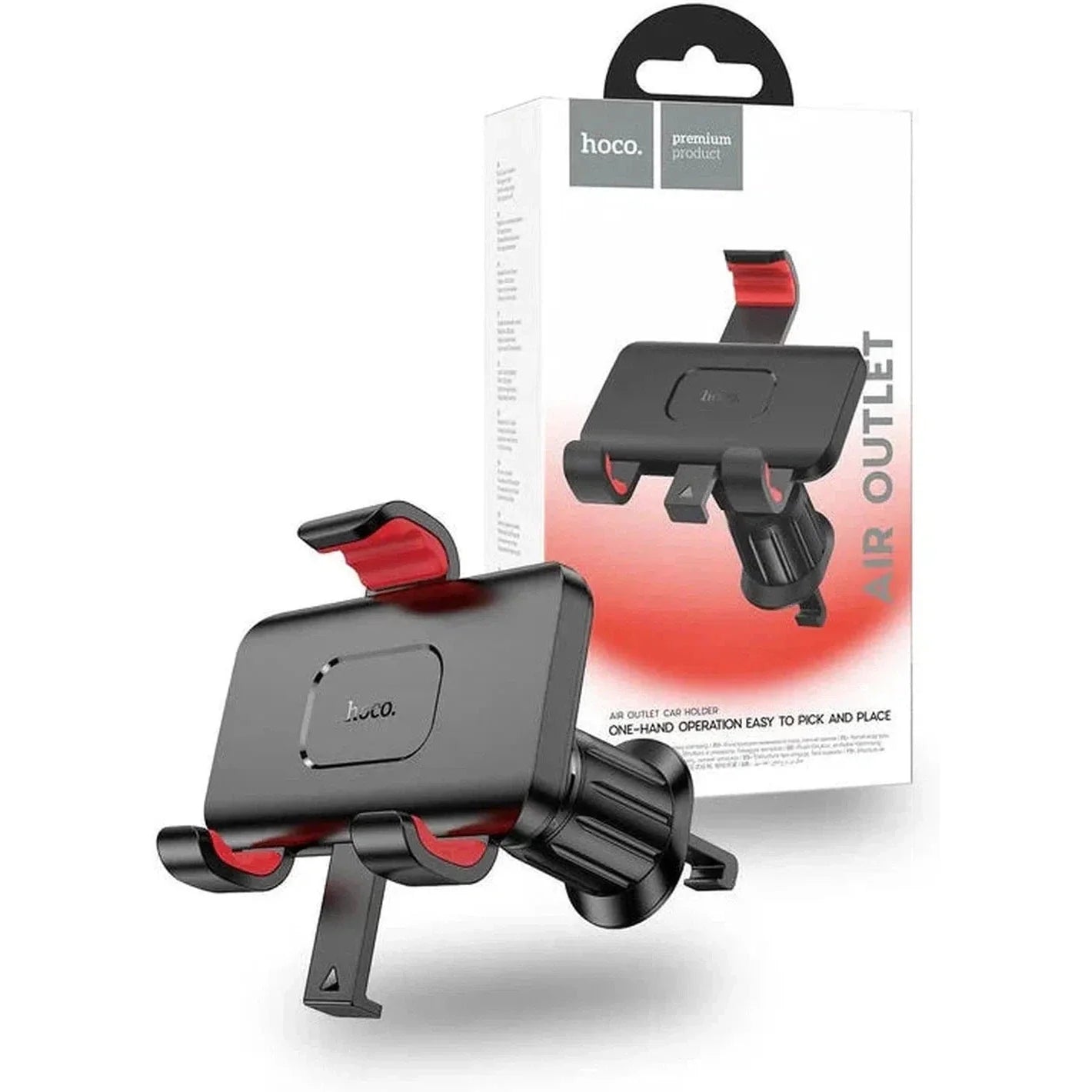 H21 Dragon automatic clamp car holder(air outlet) - Black - Saif Al Najmi Kw