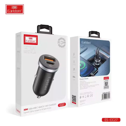 Earldom ES-CC27 PD30W USB C Car Charger