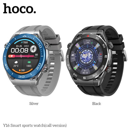 Hoco Y16 Smart Watch 1.39 Inch TFT Touch Screen, Heart Rate, Blood Oxygen, Sleep Monitoring, Bluetooth 5.1 Call