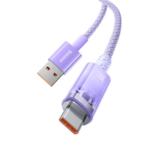 Cable Quick Charge USB-C Baseus Flash, 6A,1m - Purple - Saif Al Najmi Kw