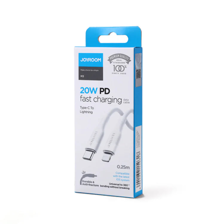 Type-c To Lightning cable S-1224M3 - White - Saif Al Najmi Kw