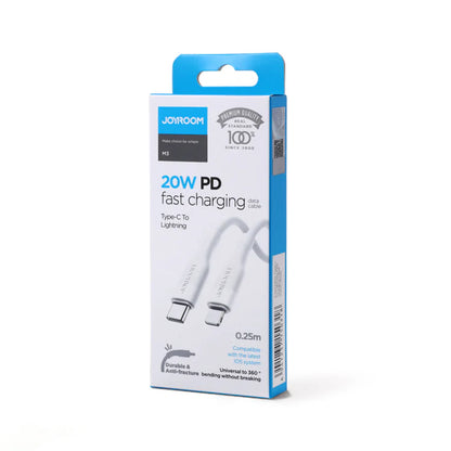 Type-c To Lightning cable S-1224M3 - White - Saif Al Najmi Kw