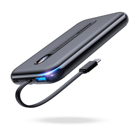 Joyroom power bank with built-in Lightning cable 20W 10000mAh PD QC3.0 black JR-L001 - Saif Al Najmi Kw