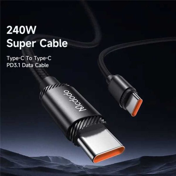 Mcdodo CA-3680 240W Type-C to Type-C Data Cable 1.2m - Saif Al Najmi Kw